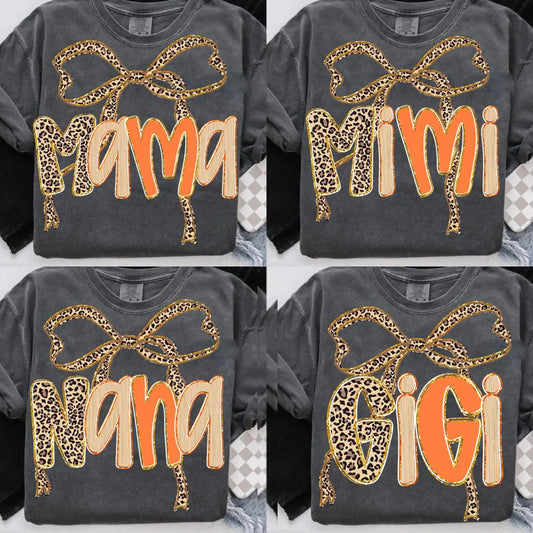 Preppy Fall Leopard Mama