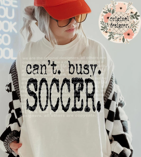 Can't. Busy. Soccer.