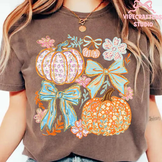 Floral Pumpkin Colorful