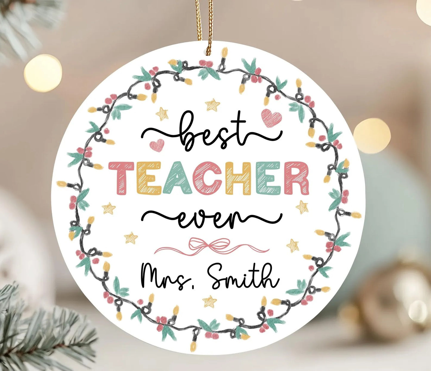 Teacher Personalized Ornaments
