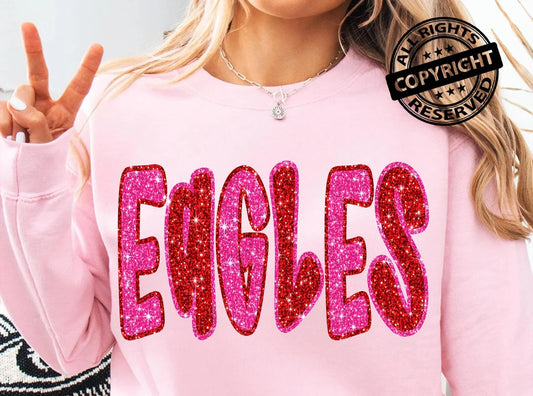 Faux Valentine Glitter - ANY MASCOT