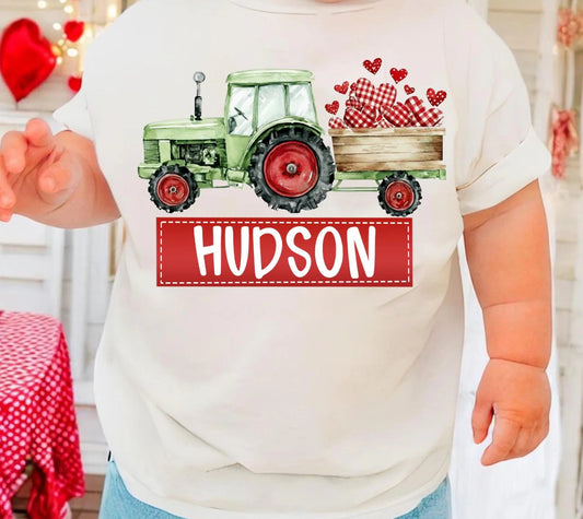 Personalized Valentine Tractor - CUSTOM