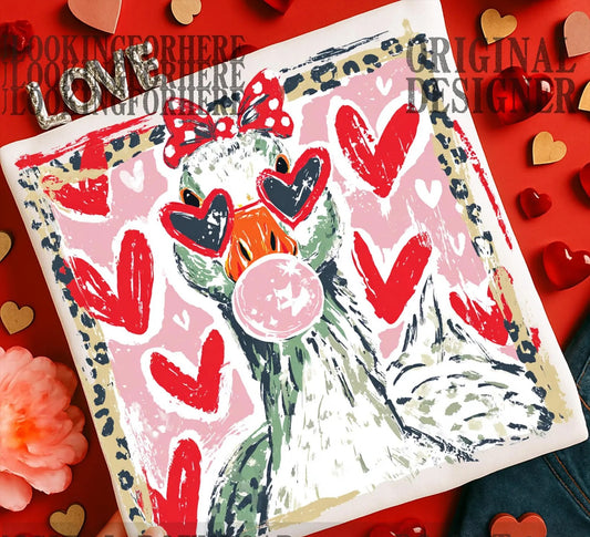 Leopard Valentine Goose