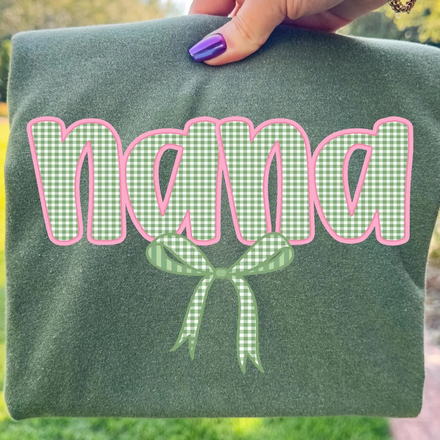 Mama/Mimi/Nana/Gigi Gingham Spring