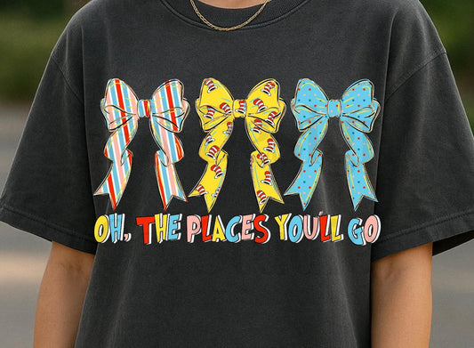 Oh the places you will go bows