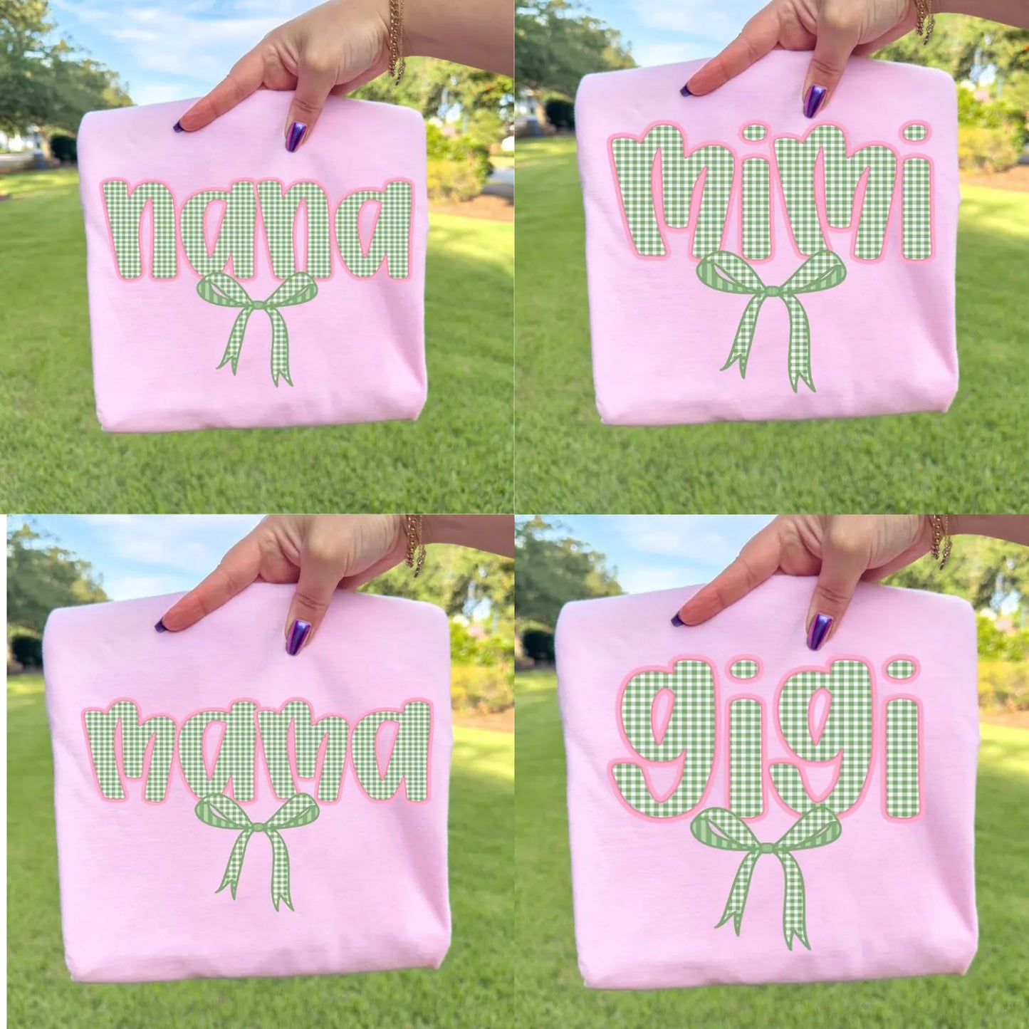 Mama/Mimi/Nana/Gigi Gingham Spring