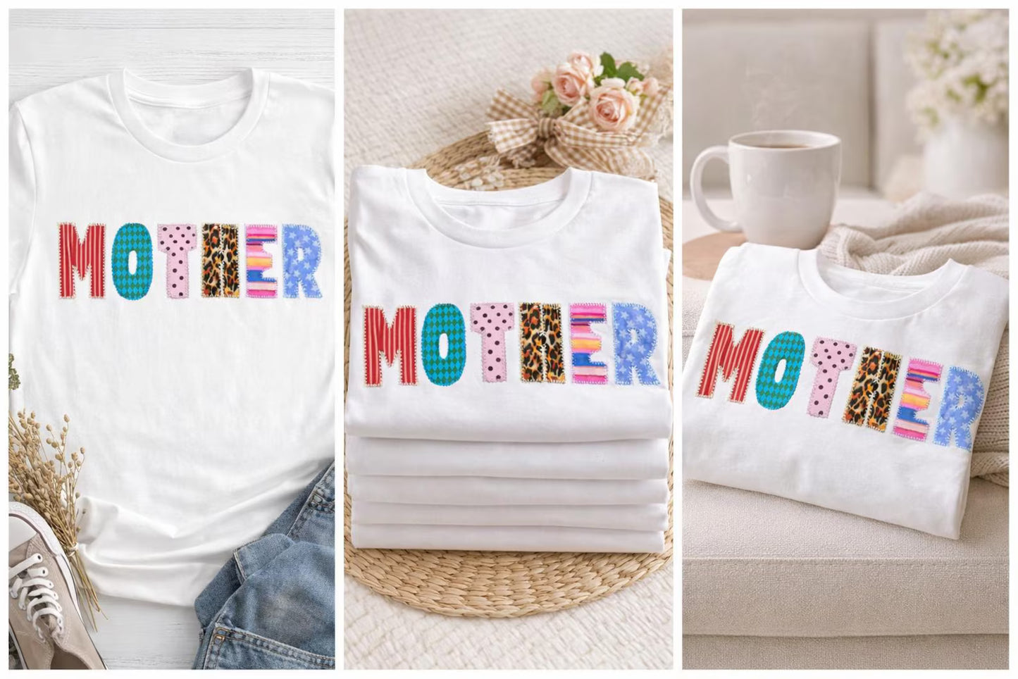 Mother Trendy Faux Patchwork