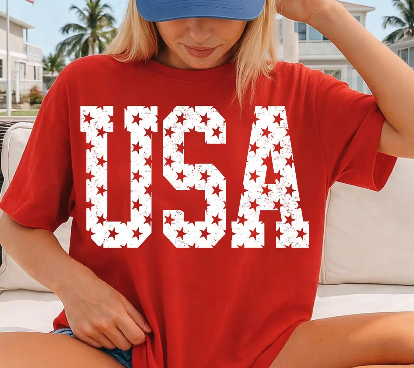 USA Distressed Stars