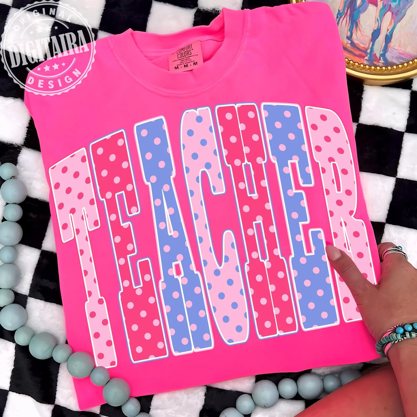 Colorful Polka Dot Teacher
