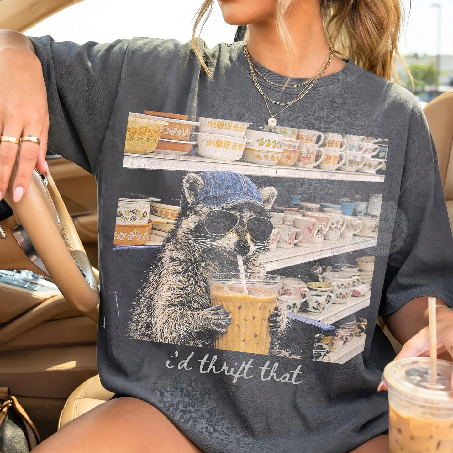 Funny Racoon Coffee