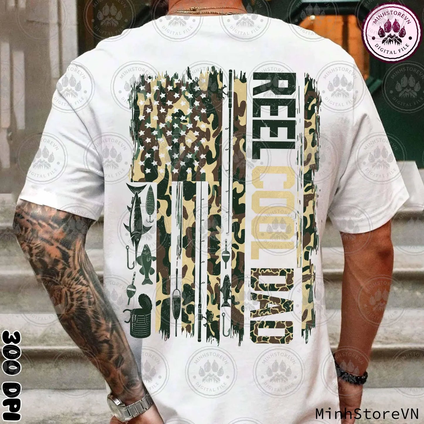 Reel Cool Dad Flag