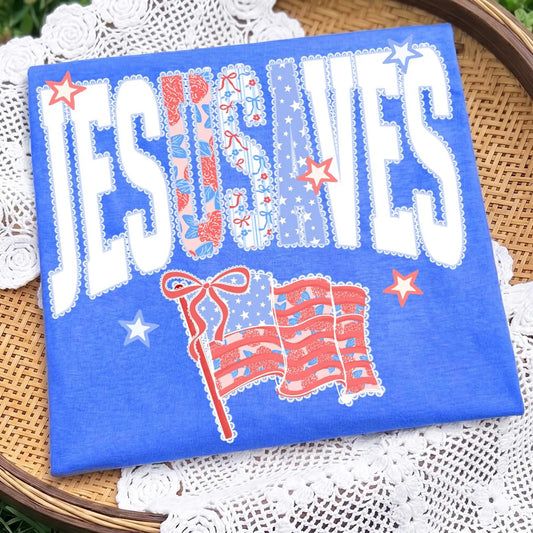 Jesus Saves Faux Lace