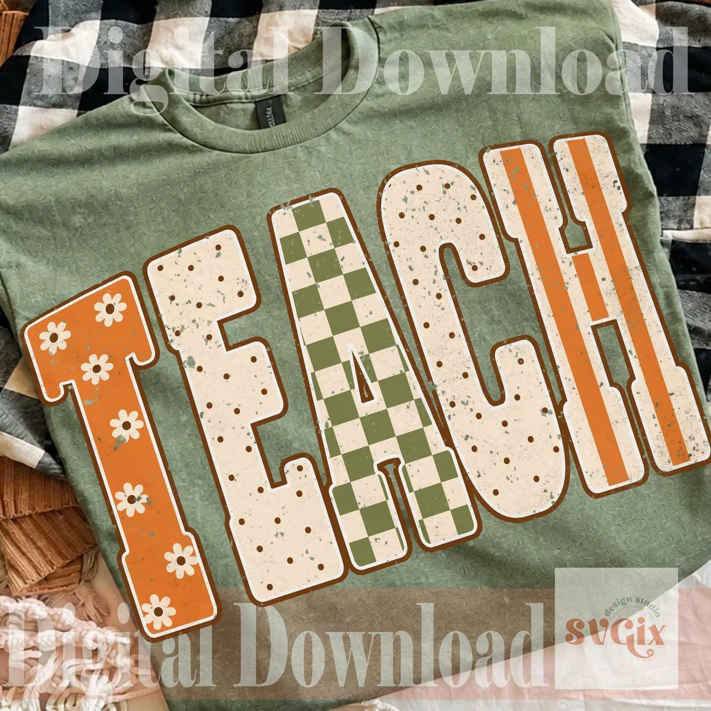Teach Fall Distressed