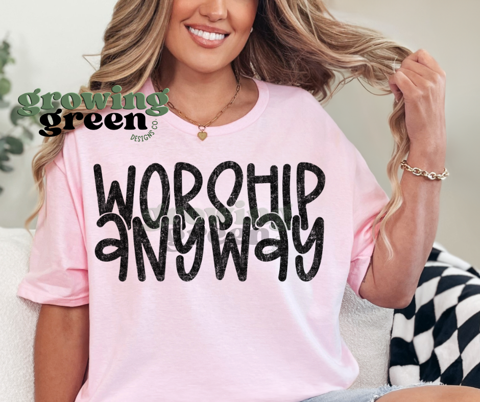 worship anyway hand drawn