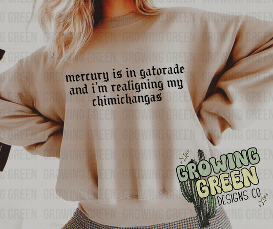 mercury is in Gatorade