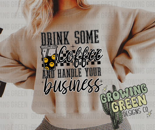 Drink Coffee Handle Business